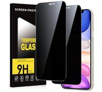 Xiltlly Privacy Pellicola Protettiva per iPhone 11/iPhone XR Vetro Temperato,Durezza 9H Anti-Spy Protezione Schermo,Anti-Graffio Senza Bolle Anti-Spia Vetrino Protettivo,2 Pezzi