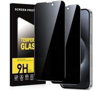 Xiltlly Privacy Pellicola Protettiva per iPhone 15 Pro Vetro Temperato,Durezza 9H Anti-Spy Protezione Schermo,Anti-Graffio Senza Bolle Anti-Spia Vetrino Protettivo,2 Pezzi