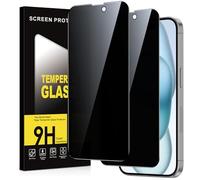 Xiltlly Privacy Pellicola Protettiva per iPhone 15 Vetro Temperato,Durezza 9H Anti-Spy Protezione Schermo,Anti-Graffio Senza Bolle Anti-Spia Vetrino Protettivo,2 Pezzi