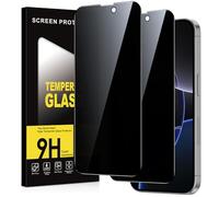 Xiltlly Privacy Pellicola Protettiva per iPhone 16 Pro Vetro Temperato,Durezza 9H Anti-Spy Protezione Schermo,Anti-Graffio Senza Bolle Anti-Spia Vetrino Protettivo,2 Pezzi