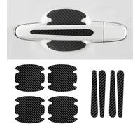 XILUOWUDI 8 Pezzi Pellicola Protettiva per Maniglia Portiera Auto Adesivi per Audi A3 Sportback 3 (III) 8V I 2013-2020 Handgrip Protezione Auto AntiGraffio Accessori, Carbonio Fibra