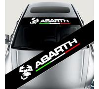XILUOWUDI Adesivo per Parabrezza per Auto per Fiat Abarth, Parabrezza Auto Striscione per Finestre Decalcomanie Parasole Adesivi Vinile