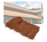 XILYZMO Erba Paglia Tetto Messicano Rotolo Paglia, Ignifugo Artificiale Copertura Tetti Balle Fieno, Materiale PE per Esterni Tappeto Paglia Casa Colonica Villaggio Natale(C-Yellow,1x0.5m)