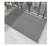 XILYZMO Esterno Pavimento Protezione dalla Neve, Sottile Antiscivolo Interno Zerbino D'ingresso, Grande Lega di Alluminio Giunzioni Zerbini per Hotel Banca Porta del Ristorante(Nero,90x120cm)