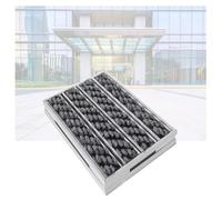 XILYZMO Neve Assorbente Grande Zerbini, Ingresso Alluminio Zerbino Zerbino, Esterno Incassato Centro Commerciale Portico Zerbino D'ingresso per Aeroporto Metropolitana Banca(Red,80x120cm/31x47in)
