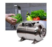 XILYZMO Serbatoio Pressurizzazione Acciaio Inox 304 Autoclave - Accumulatore A Pressione Costante Automatico Pompa Acqua Rete Idrica, Filettatura Maschio 1", Uso Domestico(6bar-24L-44X27X29CM)