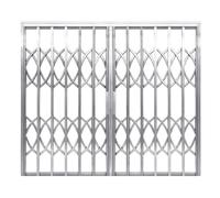 XILYZMO Spingi E Tira Finestra Cancello Sicurezza, Telaio Acciaio Inox Pannello Scorrevole Invisibile, Dotato Serratura A Chiave Seminterrato Finestra Antifurto Barre Sicurezza(90x120cm/35.4 x47.2in)