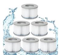 XIMEY Cartuccia Filtro Piscina Compatibile con MSpa, Filtro Piscina Tipo H, Cartucce Filtro per Piscina, Cartuccia Filtro Acqua, Confezione da 6, Filtro Piscina per Spa e Hot Tub