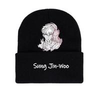 Ximman Berretto lavorato a maglia con motivo anime Sung Jin Woo Beru Cappello Igris per il freddo Cappello con stampa Anime Berretto lavorato a maglia per gli amici, Tipo 1, F