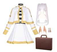 Ximman Frieren - Costume da donna per cosplay, con parrucca e accessori, per carnevale, Halloween, uniforme da donna