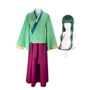 Ximman Maomao - Costume da donna con parrucca Maomao, per cosplay, Halloween, giochi di ruolo, uniforme e carnevale, set completo