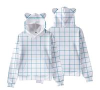 Ximman Saja Felpa con cappuccio Rumi Costume Abby Pullover Mistero Felpa Anime Saja Felpa Cartoon Cacual Top Abbigliamento Unisex per i fan