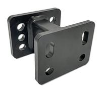 XIMPLIO Adattatore prolunga gancio per sfera flangiata gancio di traino AHK con ABE (100 mm)