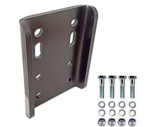 XIMPLIO Piastra adattatore universale per regolazione dell'altezza della sfera con ABE per gancio di traino, piastra di avvitamento AHK, 2 fori 90 mm/4 fori 83 x 56 mm (con viti 4 x M12)