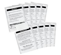 Xinafan 10 fogli di pulizia 60622 compatibili con Dymo LabelWriter 550 450 5XL 4XL Fogli di pulizia per stampante di etichette, 3,375 x 2,125 pollici lettore di schede POS Direct Thermal Swiper