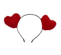 XINAJUND Cerchietto per capelli con cuore e scritta "Love", per feste, festival musicali, ornamento per capelli di San Valentino