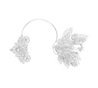 XINAJUND Cerchietto per capelli con fiori e foglie scintillanti per sposa, matrimonio malese, festival musicali, cerchietti per feste