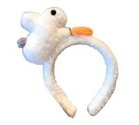 XINAJUND Divertente e stravagante fascia per capelli con conigli, in morbido tessuto, regolabile, per varie dimensioni della testa