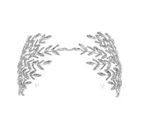 XINAJUND Elegante fascia per capelli con strass per sposa, con cristalli francesi, copricapo per matrimonio, festival musicali, cerchietti per feste