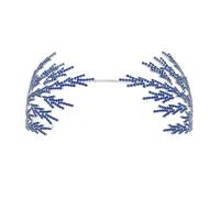 XINAJUND Elegante fascia per capelli con strass per sposa, con cristalli francesi, copricapo per matrimonio, festival musicali, cerchietti per feste