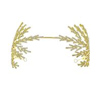 XINAJUND Elegante fascia per capelli con strass per sposa, con cristalli francesi, copricapo per matrimonio, festival musicali, cerchietti per feste