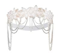 XINAJUND Elegante fascia per capelli da donna anni '20 con strass, fascia per capelli da sera, per festival musicali, accessori per feste