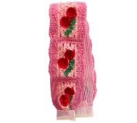 XINAJUND Fascia per capelli in maglia, regolabile, elegante, lavorata a maglia, floreale, ricamata, decorazione per capelli da indossare tutti i giorni e in viaggio