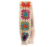 XINAJUND Fascia per capelli in maglia, regolabile, elegante, lavorata a maglia, floreale, ricamata, decorazione per capelli da indossare tutti i giorni e in viaggio