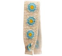 XINAJUND Fascia per capelli in maglia, regolabile, elegante, lavorata a maglia, floreale, ricamata, decorazione per capelli da indossare tutti i giorni e in viaggio