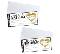 xinanalya 2 carte d'imbarco da grattare, biglietti da viaggio fai da te con adesivo a forma di cuore dorato, set di buste bianche per rivelare il regalo