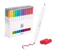 XINART Pennarelli a doppia punta per Cricut Joy Machines, Fine Point Pen Pennarello con 33 colori compatibile con Cricut Joy Xtra Plotter (0,4 punte e 1,0 punte, confezione da 36)