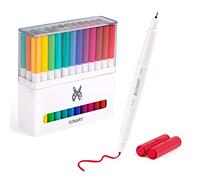 XINART Pennarelli a doppia punta per Cricut Maker 3/Explore Air 3/Air 2/Air, set di pennarelli con 33 colori, compatibili con tappetini da taglio Cricut (punta 0,4 e punta 1,0, confezione da 36)
