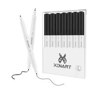 XINART Penne nere per Cricut Maker 3/Explore 3/Air 2, Ultimate punta fine penne doppie punte 7 pezzi (0,4 punte e 1,0 punte) penna per scrittura Fine Point Pen per macchina Cricut
