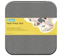 XINART Tappetino per pressa a caldo per Cricut, facile da pressare, resistente al calore, protezione termoadesiva, per progetti in vinile, infusibile, 30,5 x 30,5 cm, spessore 1,8 cm, double-face