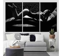 XINBAO Corpo di donna sexy, quadri su tela, corpo sexy, poster da parete, poster di ragazze sexy, quadri per camera da letto, dipinto di donna sexy 30x50cmx3 con cornice