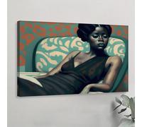 XINBAO Poster su tela, dipinti su tela raffiguranti belle donne, per camera da letto, soggiorno, corridoio, decorazione murale per la stanza, 80x110 cm con cornice