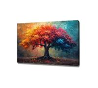 XINBAO Quadro su tela astratto colorato con albero della vita, grandi rami di albero, poster, stampe per soggiorno, arredamento per la casa, 30x45 cm, senza cornice