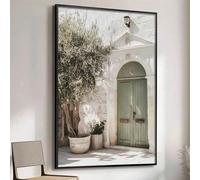 XINBAO Quadro su tela con architettura e ulivo, poster artistici, stampa su tela, dipinto murale, per soggiorno, camera da letto, bagno 40x60 cm senza cornice