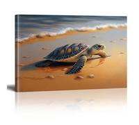 XINBAO Stampa artistica su tela con stampa di animali, decorazione per la casa, per soggiorno moderno, bagno, camera da letto, 60x80 cm con cornice