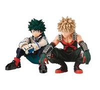 Xinchangda 2 statuette MHA Midoriya Izuku Action Figure Statue, Personaggi Anime Figure Modello Posizione Seduta Decorazione Ornamenti da Collezione Regalo 10 CM