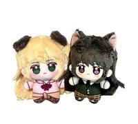 Xinchangda 2PCS Aihara Yuzu/Aihara Mei figura di peluche Anime Aihara Yuzu cotone peluche figura portachiavi 10 cm morbido PP cotone figurina ciondolo carino zaino ornamento decorazione natalizia