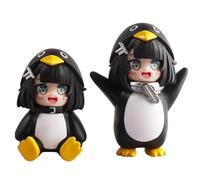 Xinchangda 2PCS Figura Endministrator Anime Mini Statua 8 cm Pinguino Carino The Endmin Gugugaga Action Figure Modello PVC Collezionabili Decorazione Ornamenti Regali