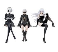 Xinchangda 3pcs 2B Anime Figure Set A2automata Action Figure 13cm Posizione Seduta 9Syorha Figurine Modelli Desktop Decorazione Collezionismo