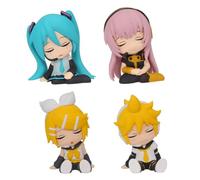 Xinchangda 4 statuette Miku Cute Kagamine Rin anime Figure Kagamine Len Action Figure 6 cm PVC Statua modello collezione decorazione torta desktop