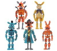Xinchangda Anime Five Nights Game Pizzeria Action Figur 5pcs Figura da collezione Halloween Edition Glow-in-the-Dark Accessori Pirata Staccabile Bagged Orsi giocattolo