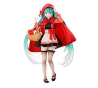 Xinchangda Anime Miku Figura Miku Kimono Stile Cappuccetto Rosso Stile PVC Figurine Collezione Statue Ornamenti Decorazione Giocattoli per Bambini Bambola Regalo Squisita Bambola in Scatola, 18 CM