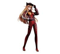 Xinchangda Asuka Langley Soryu Figura in piedi Posa Anime Figurine Statue PVC Modello Asuka Langley Soryu Anime Figure Collezionismo Desktop Auto Decor 26 CM