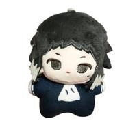 Xinchangda BSD Akutagawa Ryunosuke Peluche Anime Akutagawa Ryunosuke Peluche Cuscino PP Cotone Pendente Portachiavi Morbido Carattere Borsa Charm Cartone Mini Peluche Portachiavi