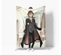 Xinchangda Bungo Stray Dogs Coperta anime Nakahara Chuuya/Dazai Osamu/Ranpo Edogawa super morbida in micro pile di flanella