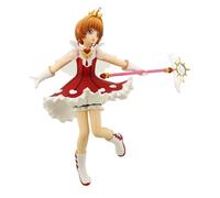 Xinchangda Cardcaptor Kinomot, statuetta da 19 cm, vestito rosso, uniforme dell'anime CCS, statuetta da scrivania, da collezione, in PVC, decorazione per auto, idea regalo
